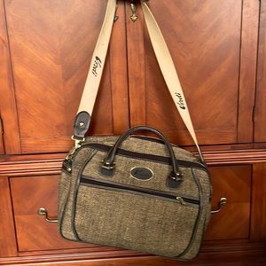 Verdi Tweed Travel Bag Luggage Suitcase Carry On Overnight Bag Shoulder Bag